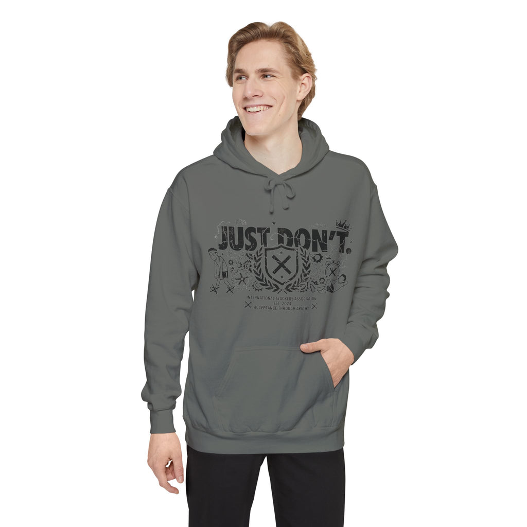 The Anti-Motivational Manifesto | Garment-Dyed Hoodie — AttitudeShirts