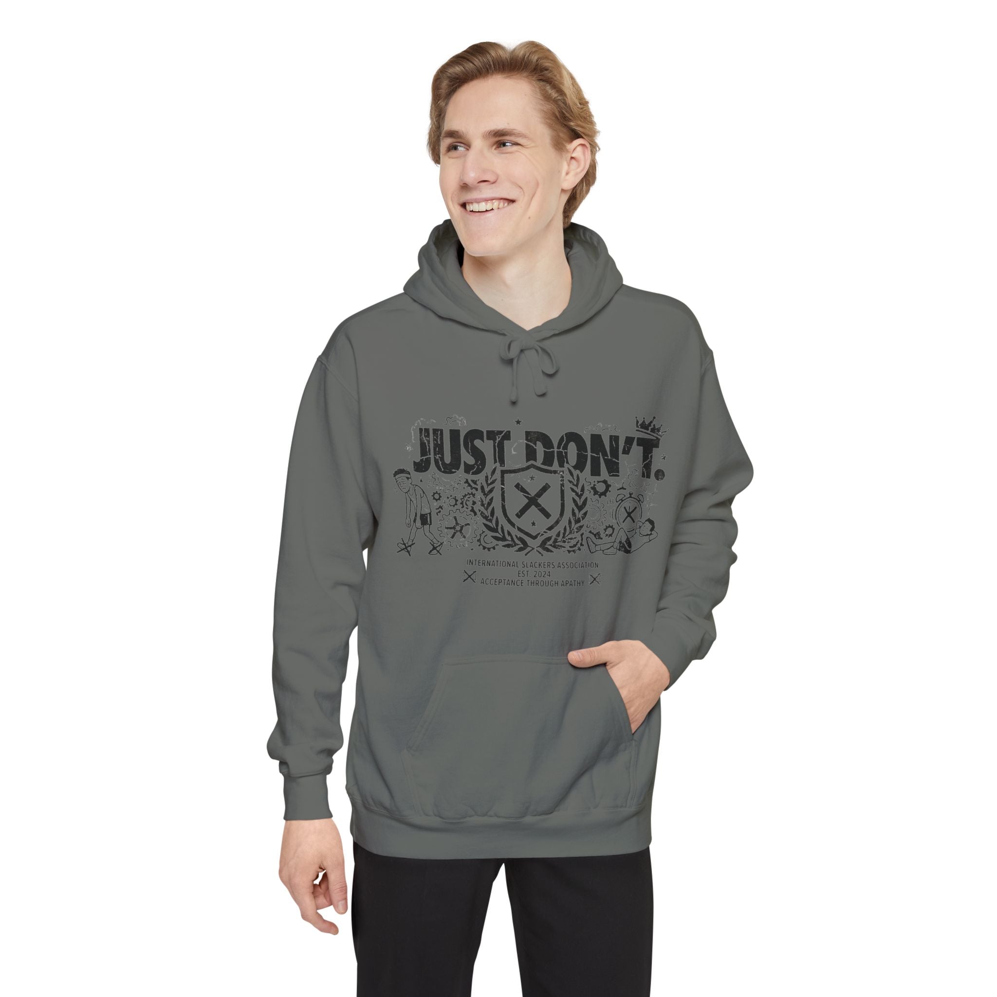 The Anti-Motivational Manifesto | Garment-Dyed Hoodie — AttitudeShirts
