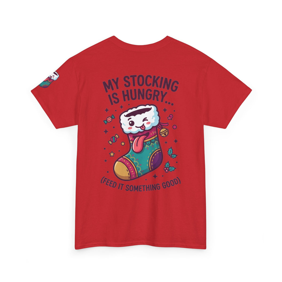 "My Stocking Is Hungry" Premium Graphic Tee