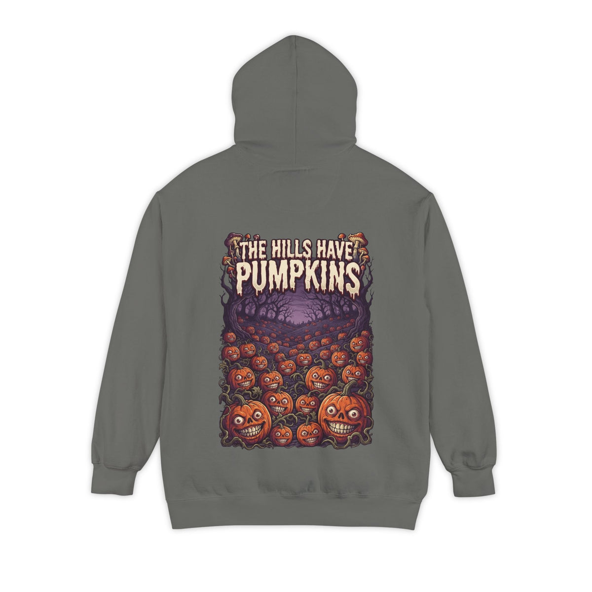 Color: Grey | The Hills Have Pumpkins Garment-Dyed Hoodie