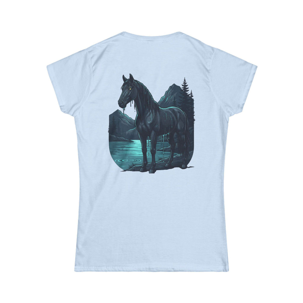 Color: Light Blue | Kelpie (Scottish Folklore) Women's Tee