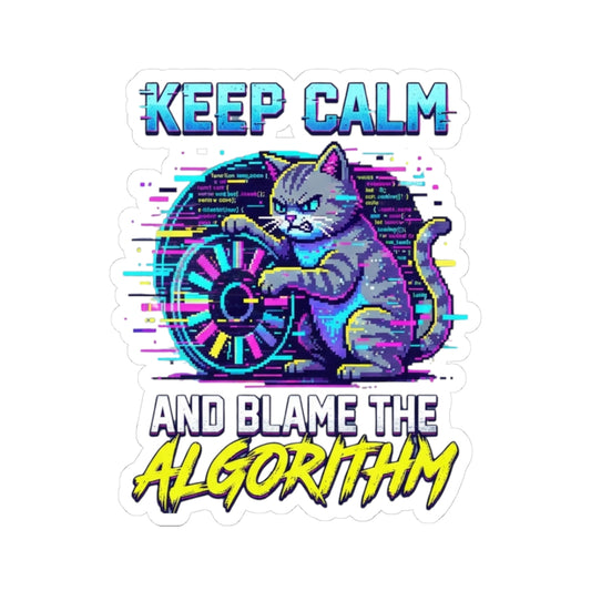"Keep Calm And Blame The Algorithm" Sticker — Main