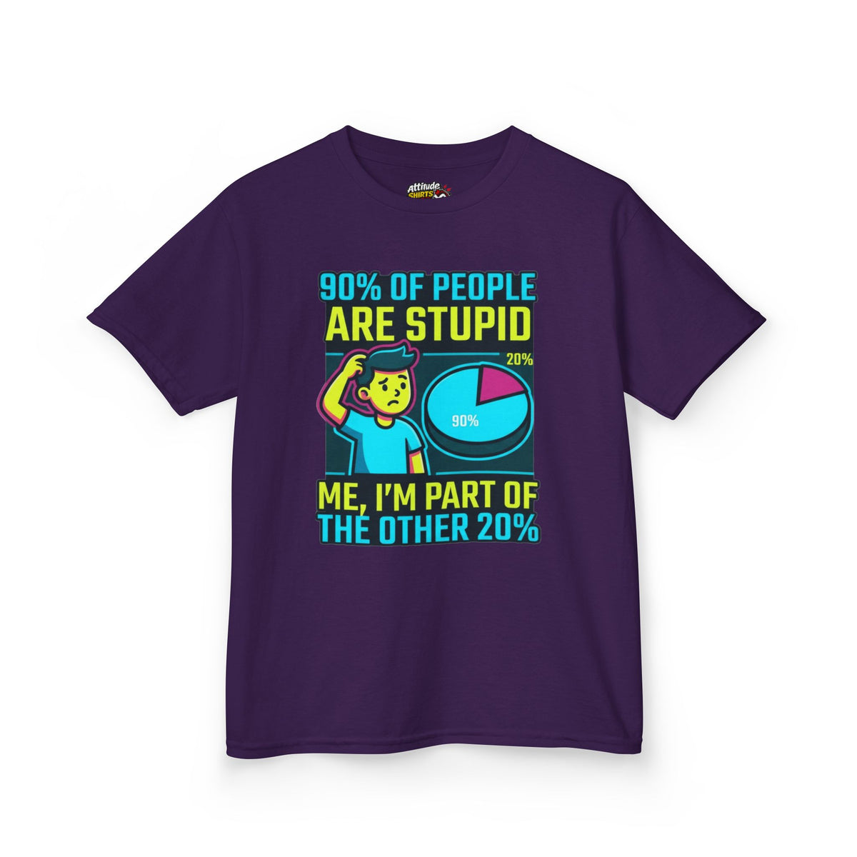 "90% Of People Are Stupid" Kids Tee
