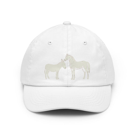 Color: White | Good Book Series Ezekiel 23 20 Love Language Dad Hat — Graphic