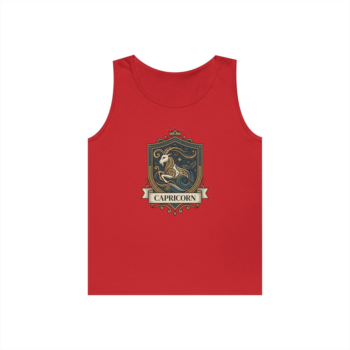 "Capricorn- The Sea-Goat Crest" Tank Top