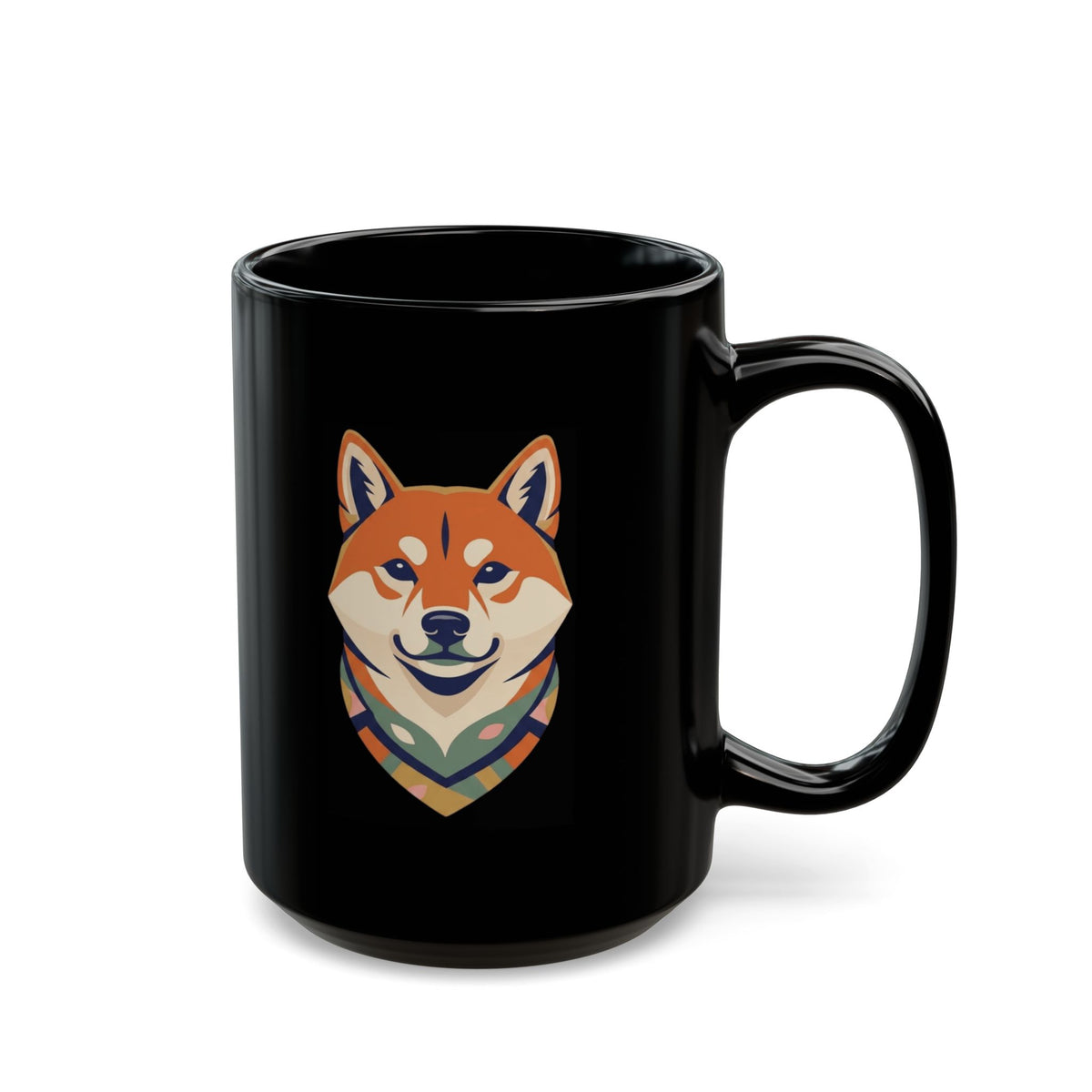 "Shiba Squad" Black Ceramic Mug — Graphic