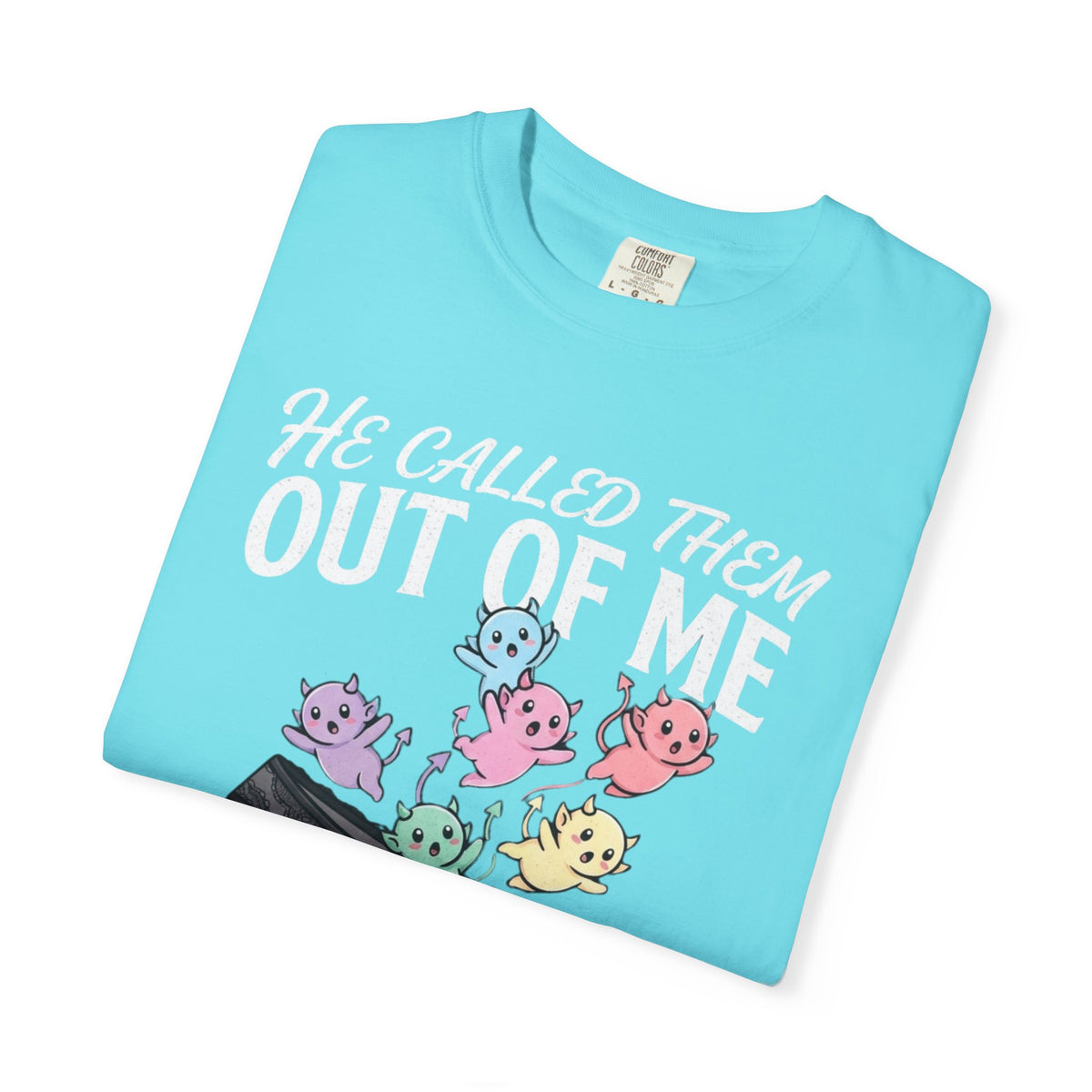"Good Book Series He Called Them Out Of Me" Unisex Garment-Dyed Tee
