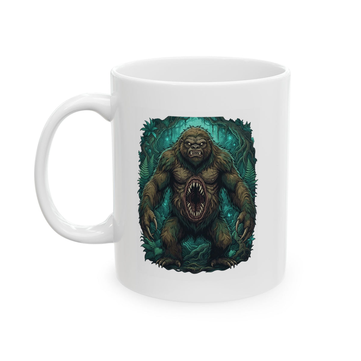 "Mapinguari (Amazon Rainforest)" White Ceramic Mug