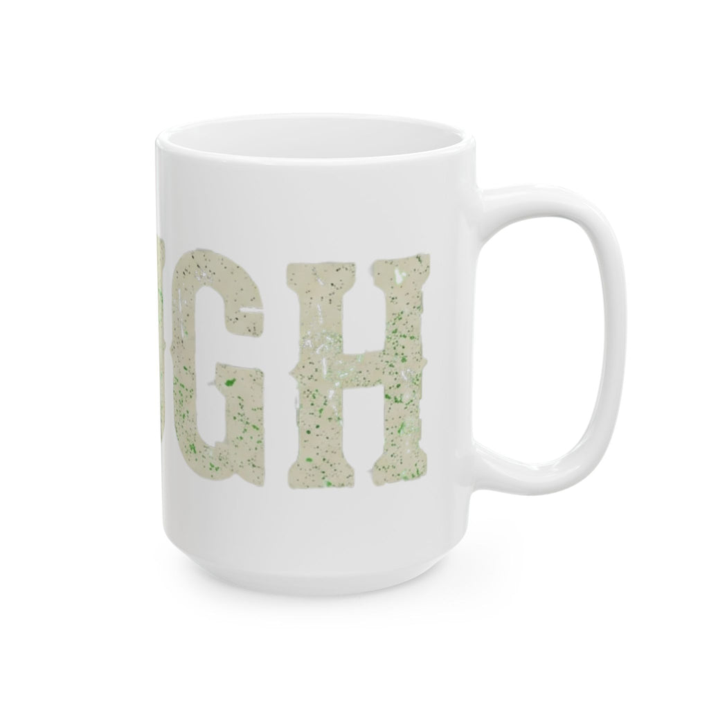 "Choose to Laugh" White Ceramic Mug — Graphic