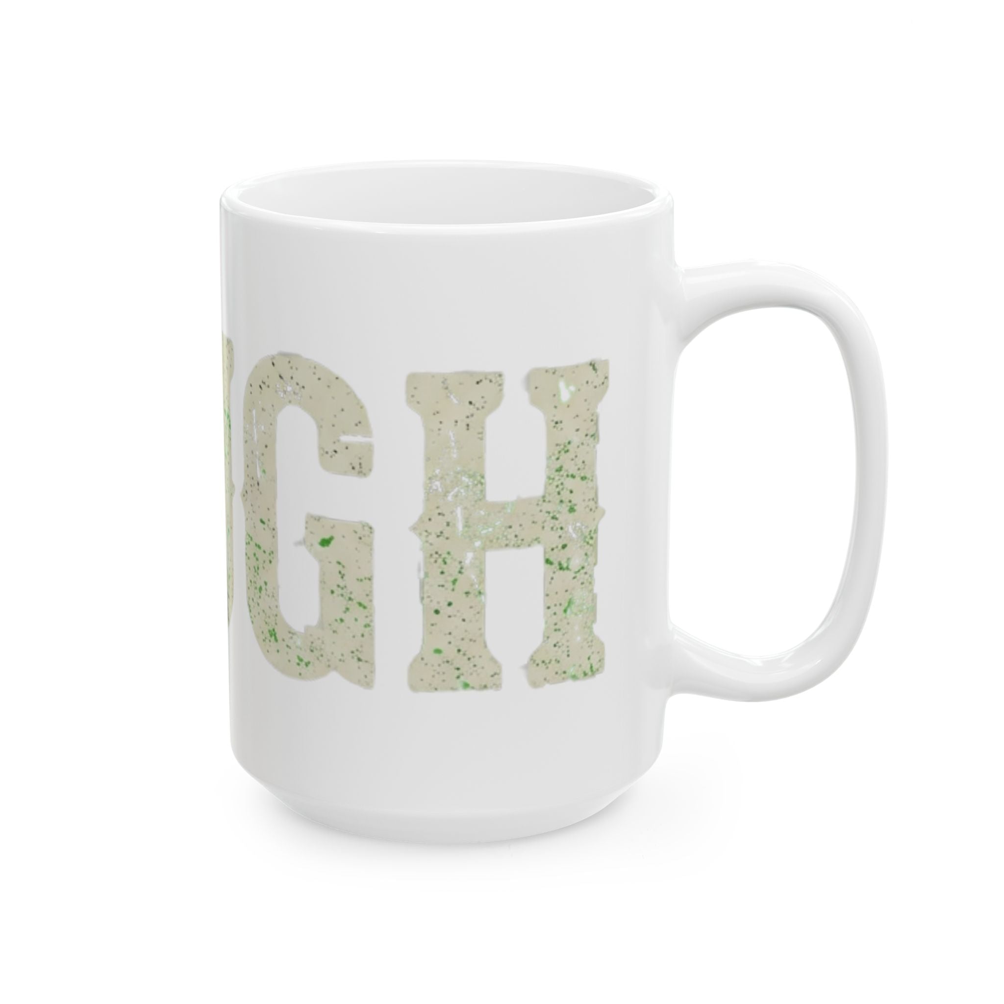 "Choose to Laugh" White Ceramic Mug — Graphic
