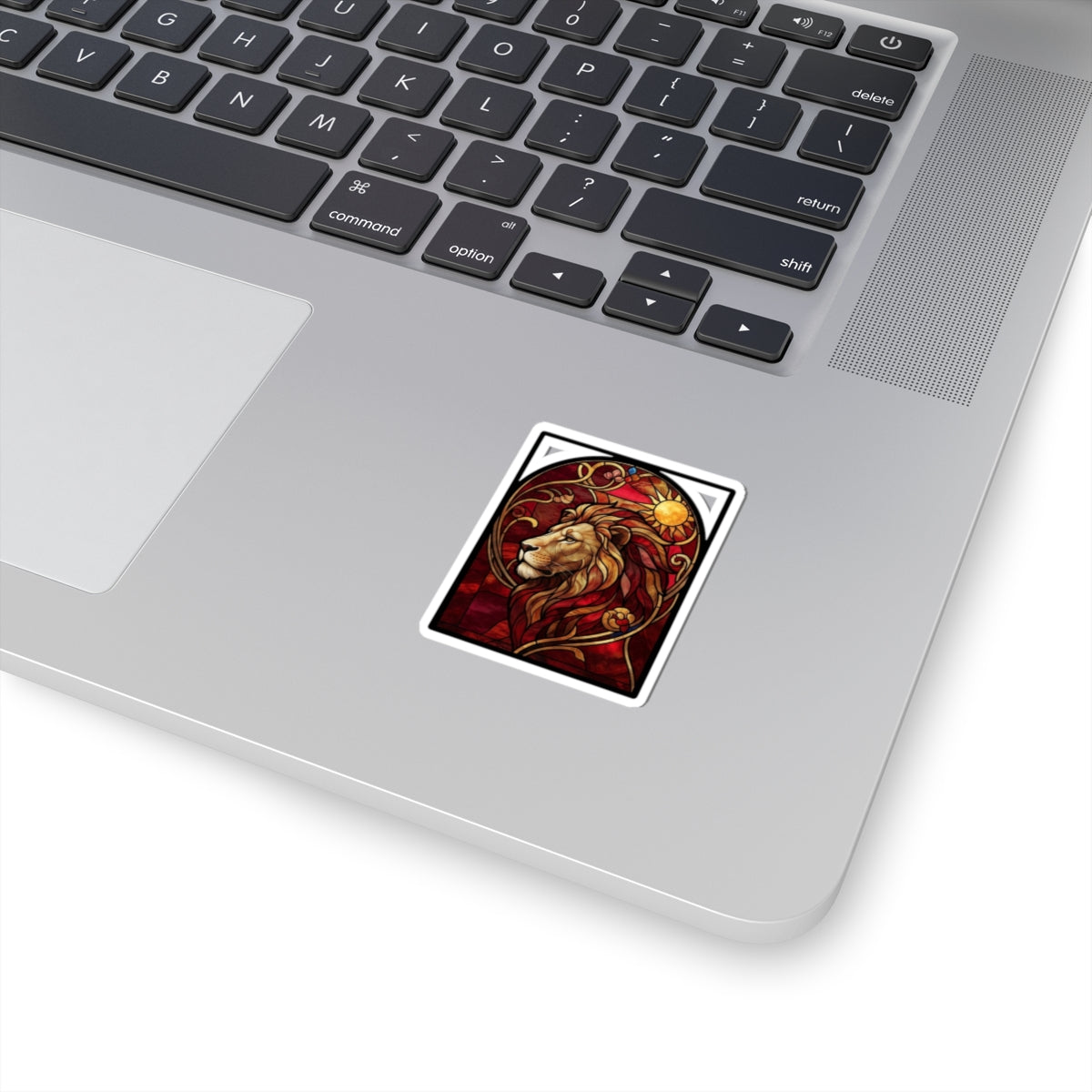 "Stained Glass Sign LEO" Sticker