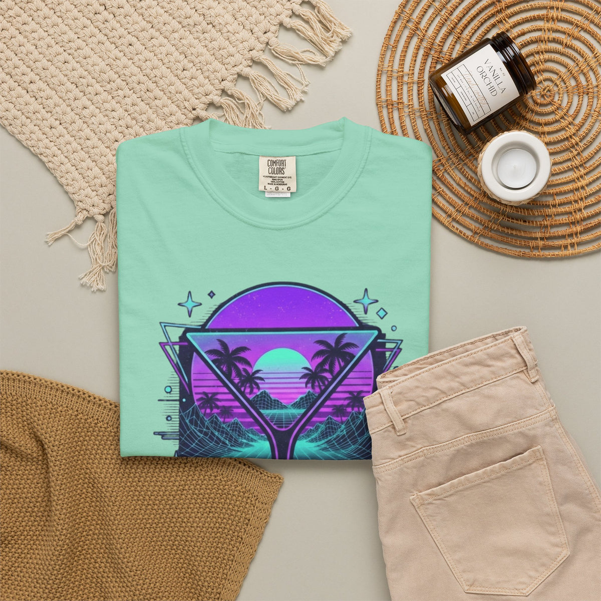 "Up All Night" Unisex Garment-Dyed Tee