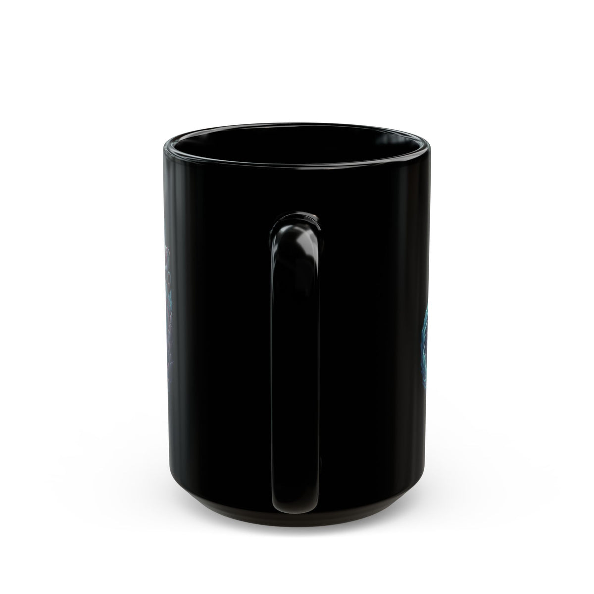 "Charybdis and Scylla (Greek Mythology)" Black Ceramic Mug