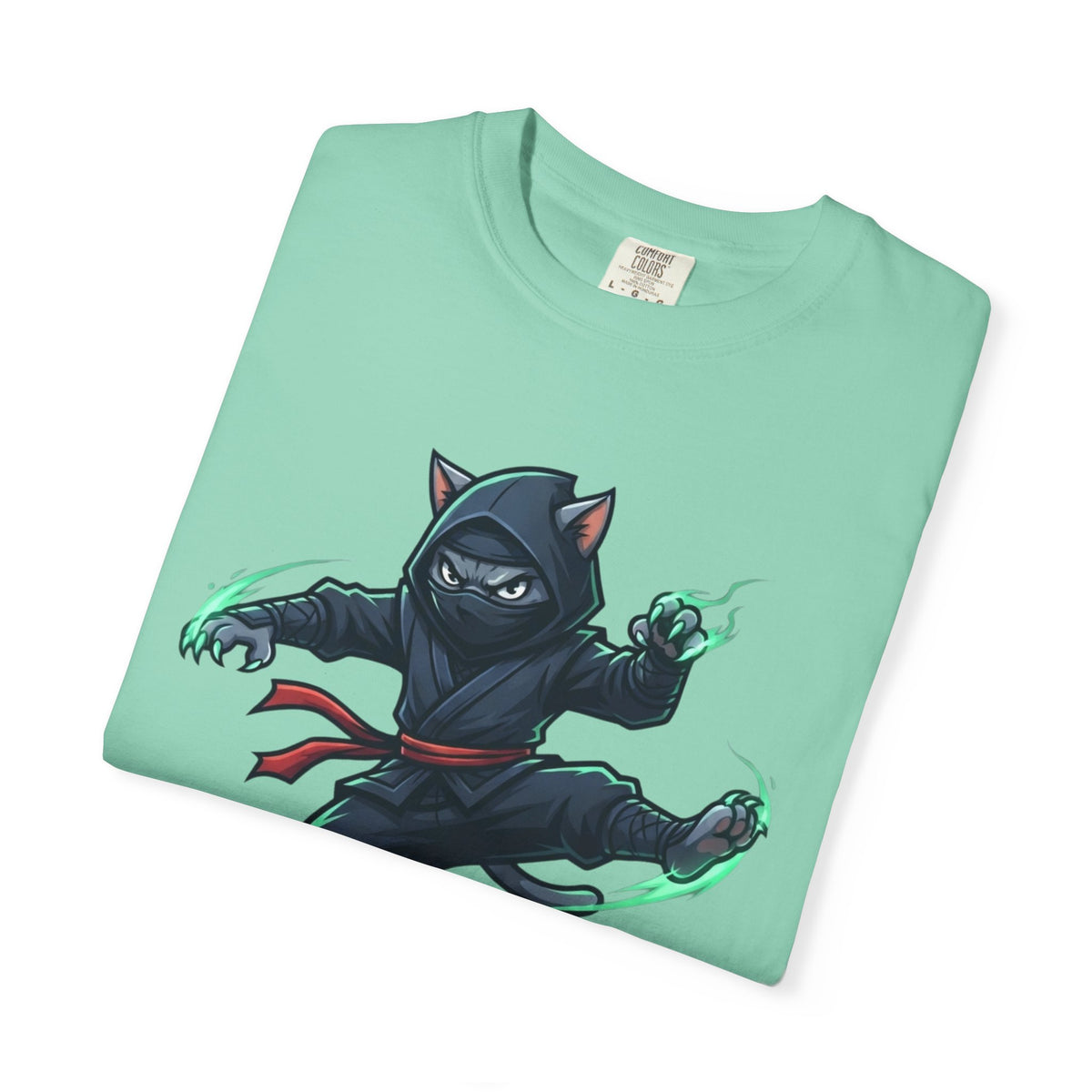 "Ninja Cat Credible" Unisex Garment-Dyed Tee