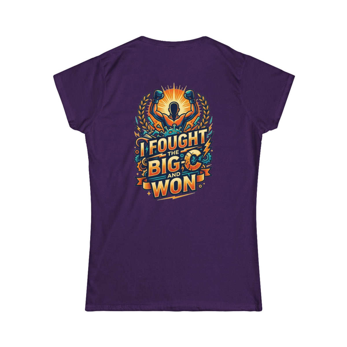 Color: Purple | I Fought The Big C and Won Women's Tee