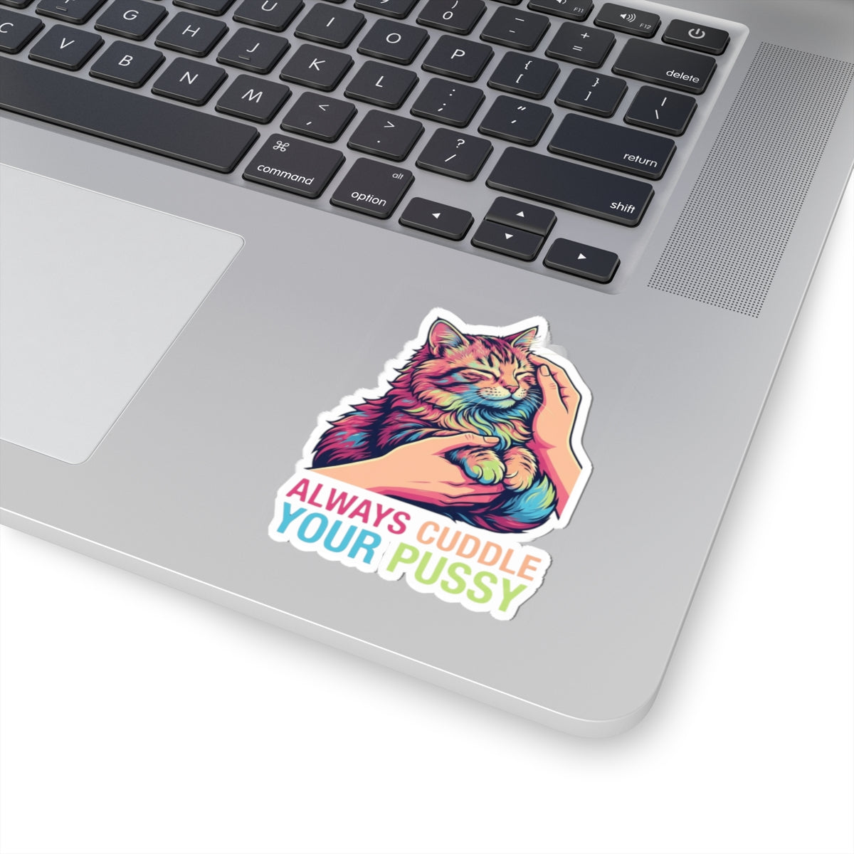 "Always Cuddle Your Pussy" Sticker — Main
