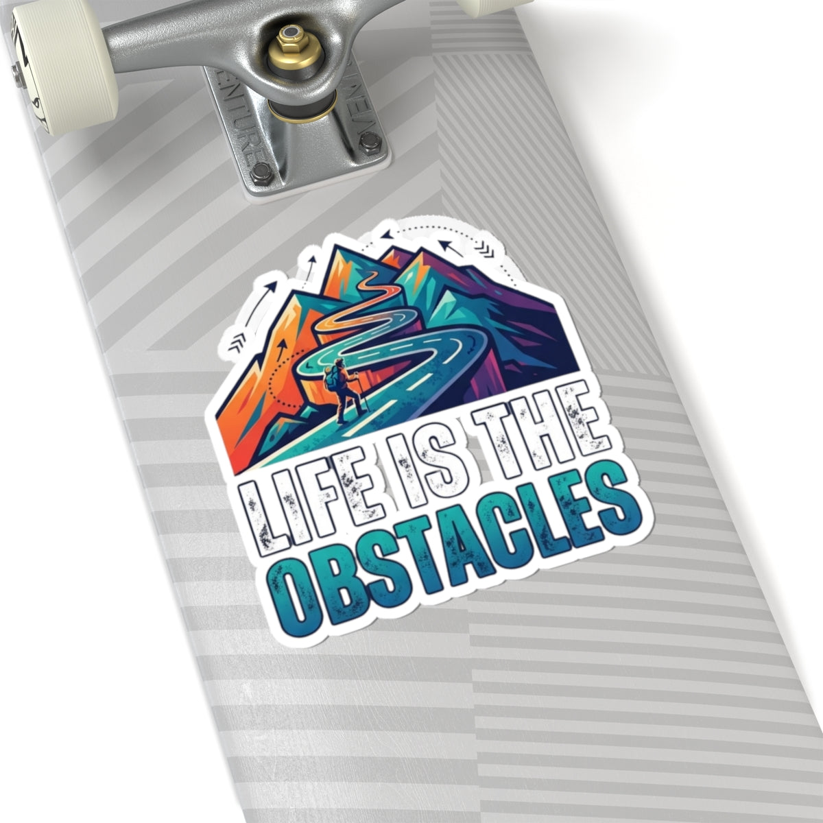 "Life Is The Obstacles" Sticker — Main