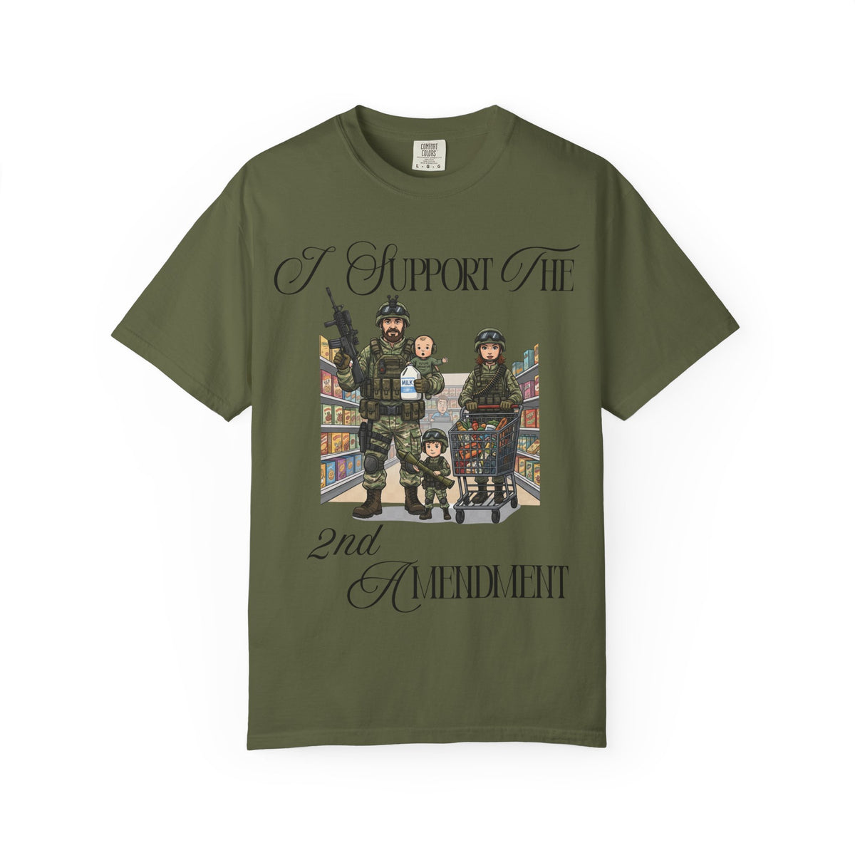 Color: Hemp | Tactical Grocery Run Unisex Garment-Dyed T-shirt