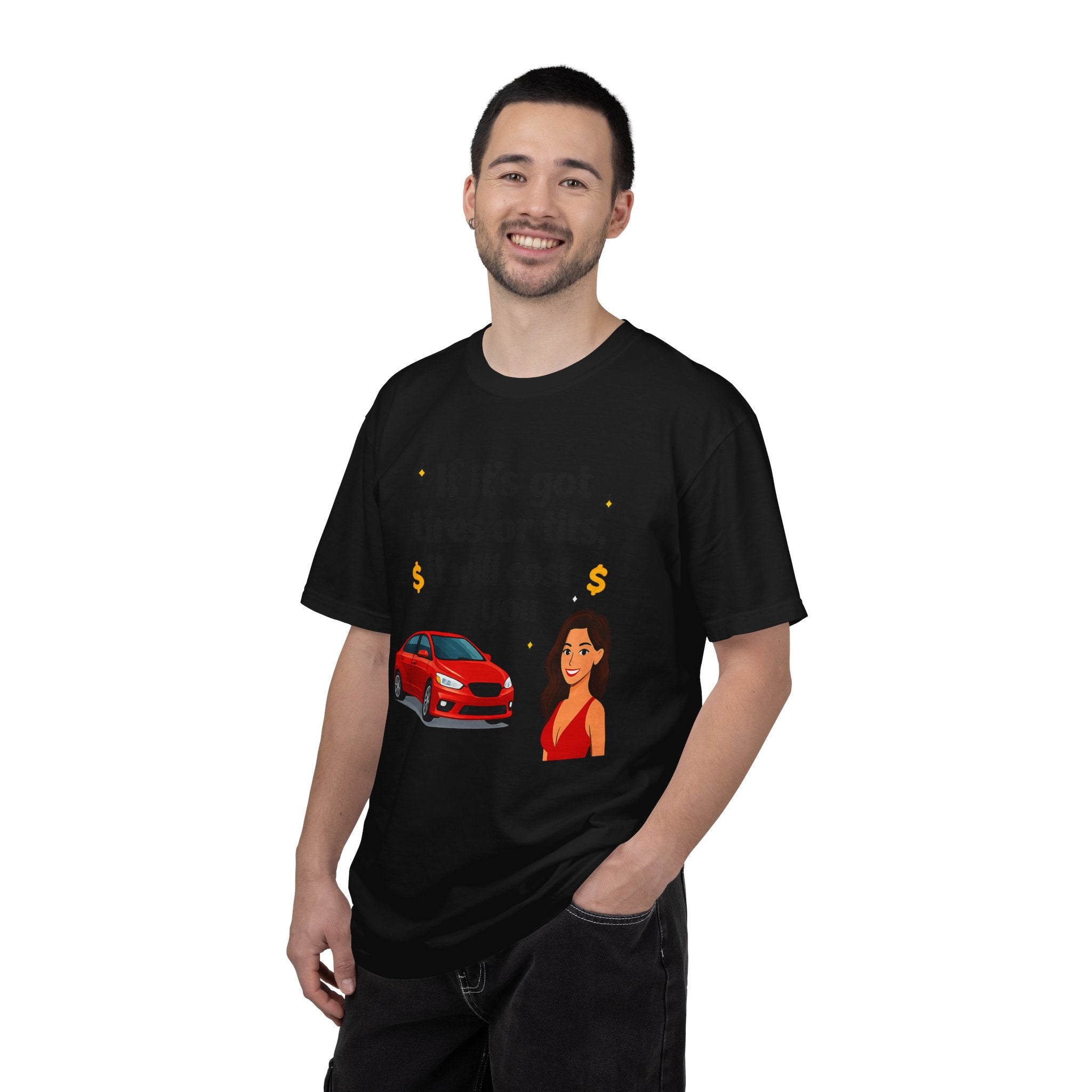 "Tires or Tits" Unisex Garment-Dyed T-shirt