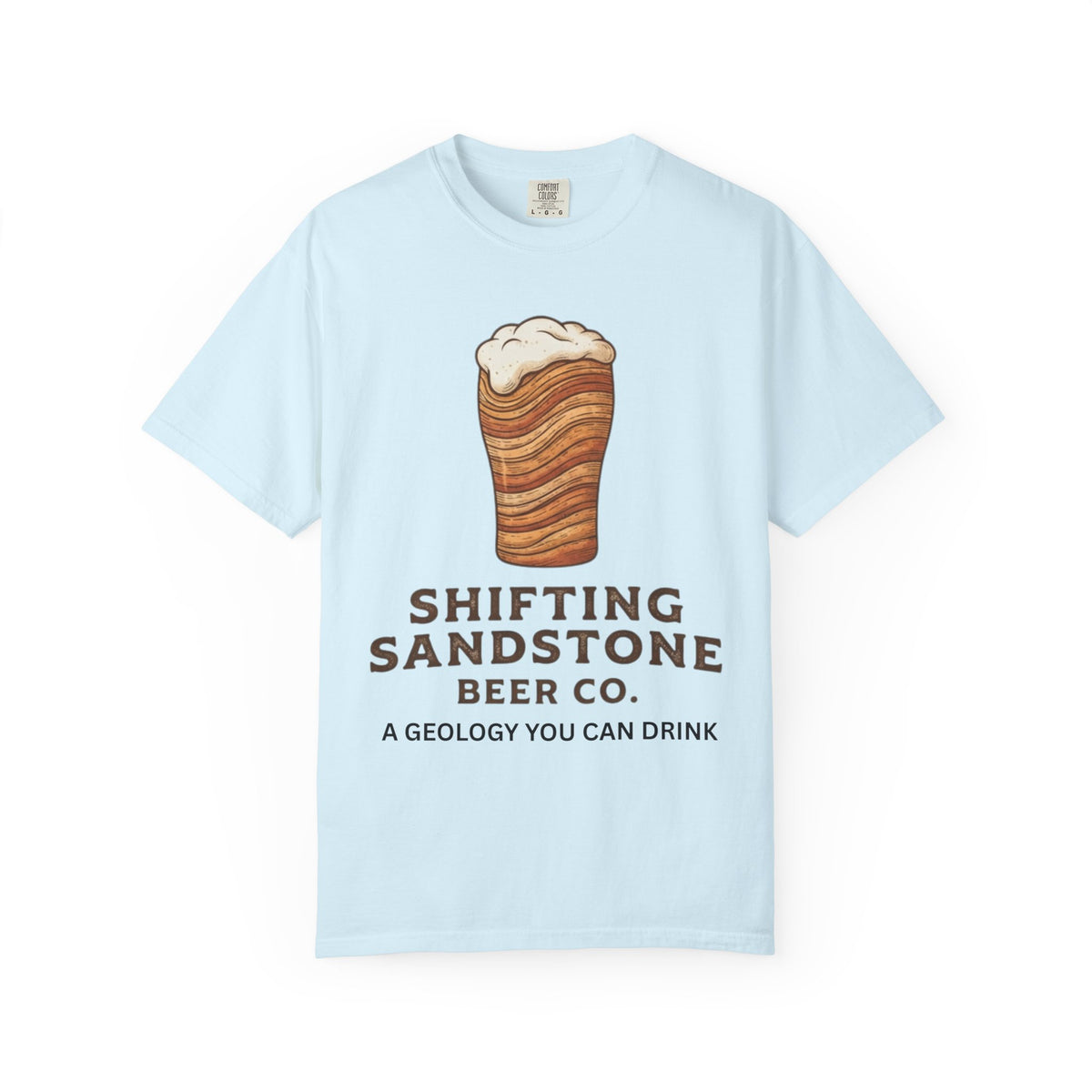 Color: Chambray | Shifting Sandstone Beer Co. Unisex Garment-Dyed Tee