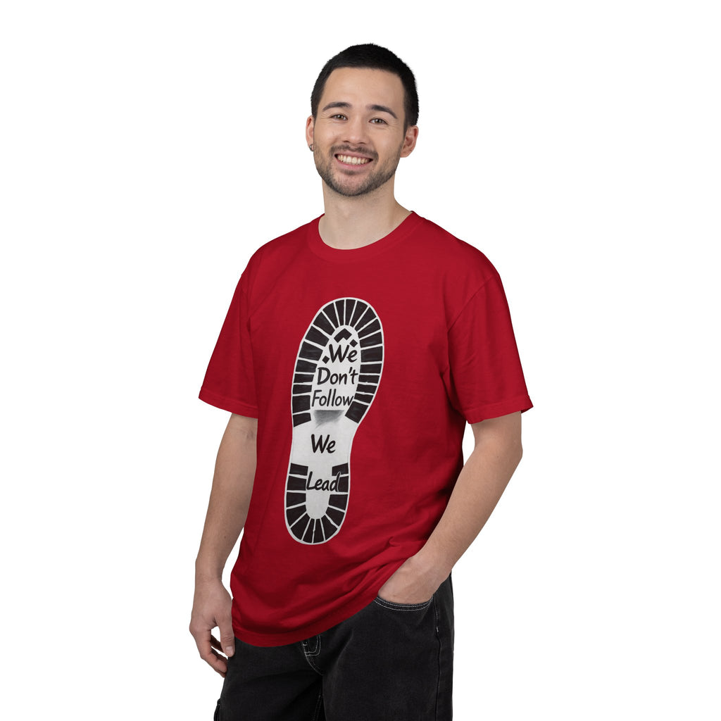 "We Don't Follow-We Lead" Unisex Garment-Dyed T-shirt