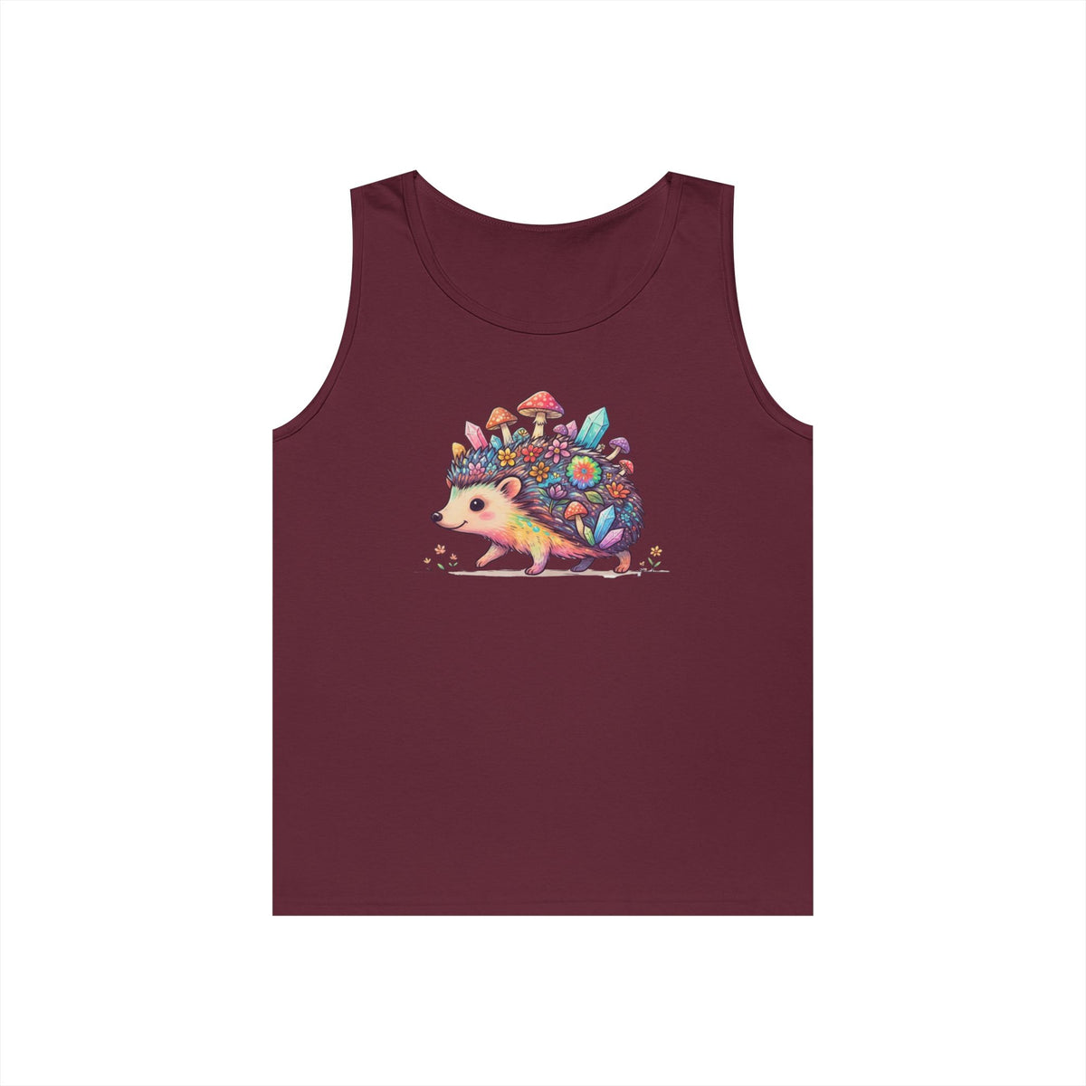 Color: Maroon | Hippy Hedgehog Tank Top