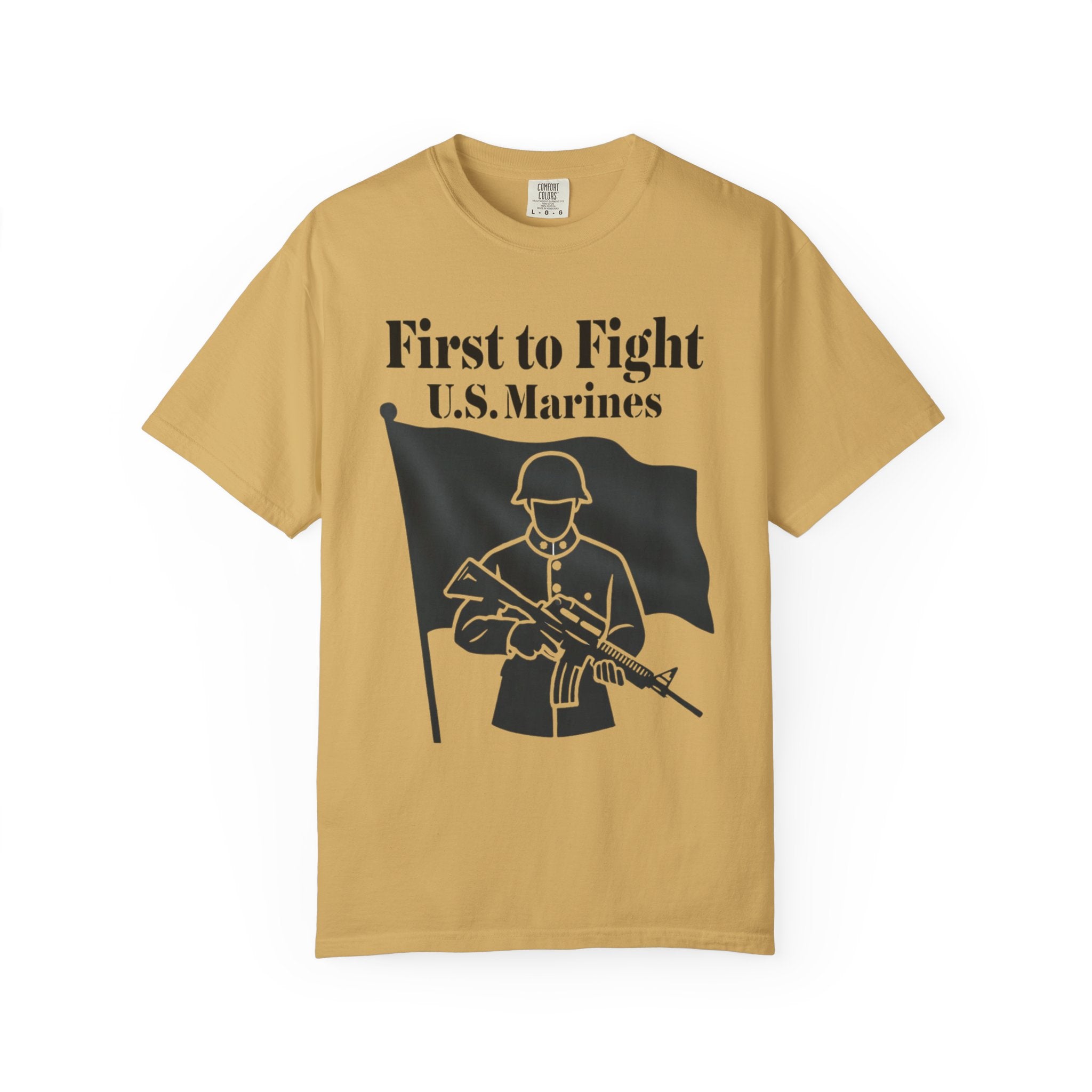 "First to Fight" Unisex Garment-Dyed T-shirt