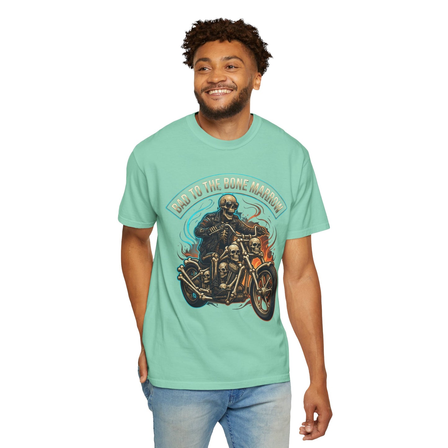 "Bad to the Bone Marrow" Unisex Garment-Dyed Tee