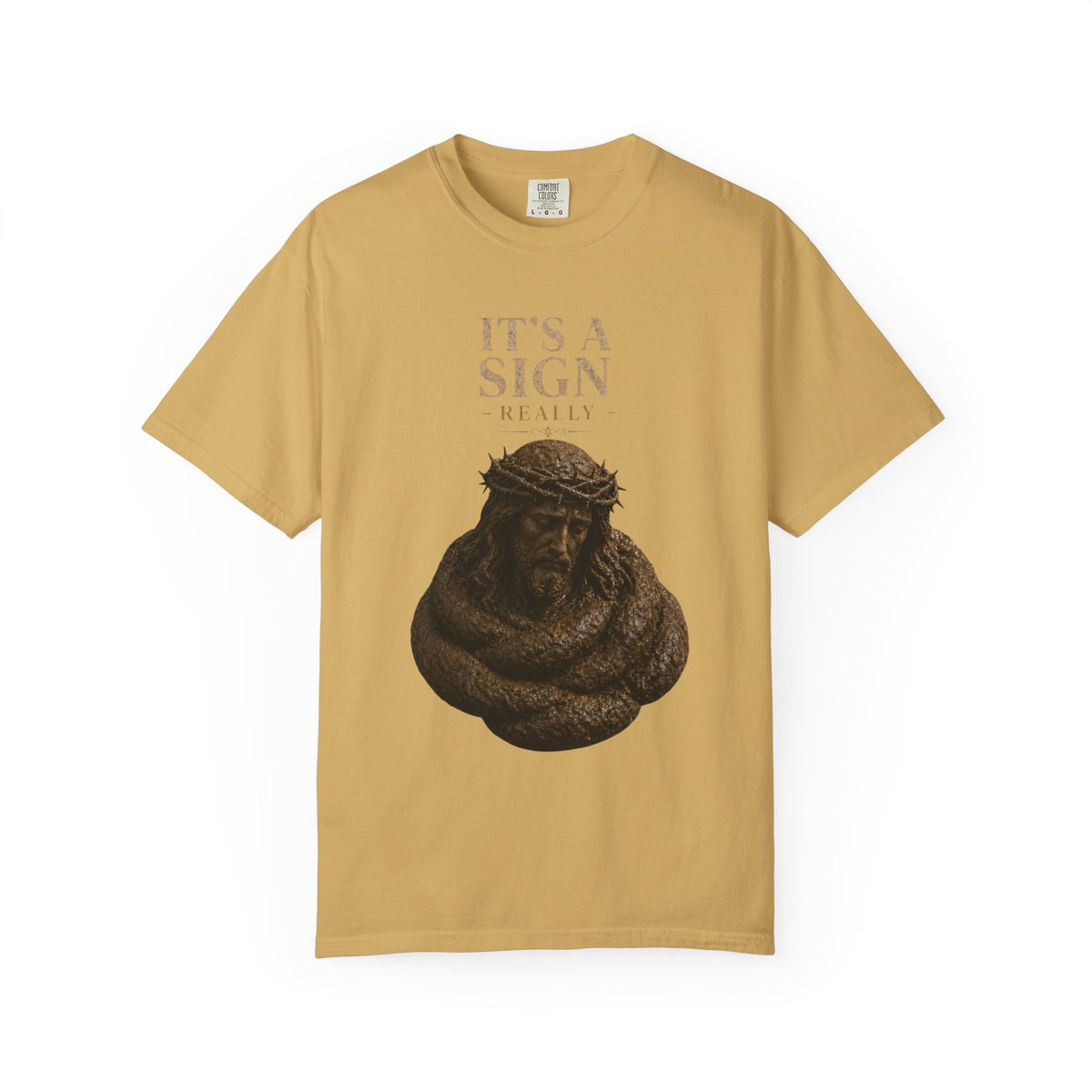 "Good Book Series It's a Sign - Really" Unisex Garment-Dyed Tee