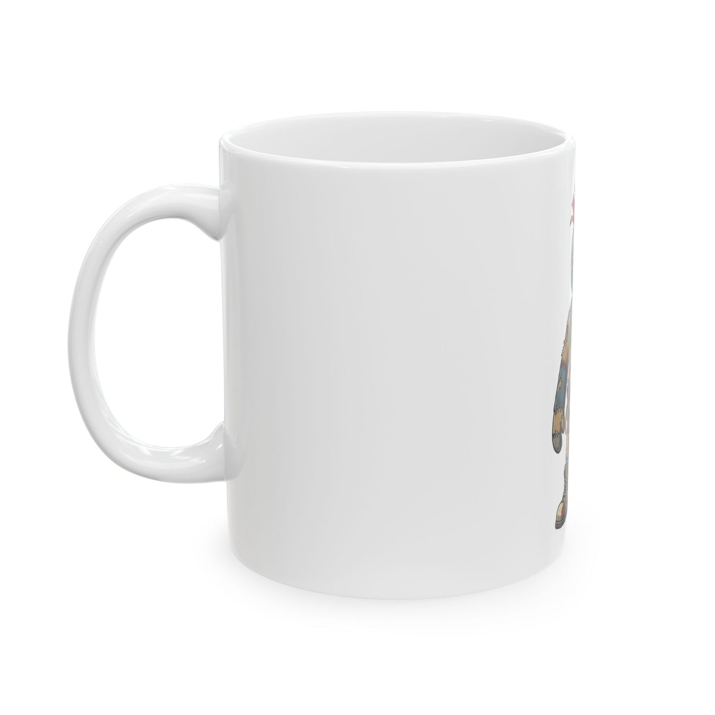 "Stitch" White Ceramic Mug