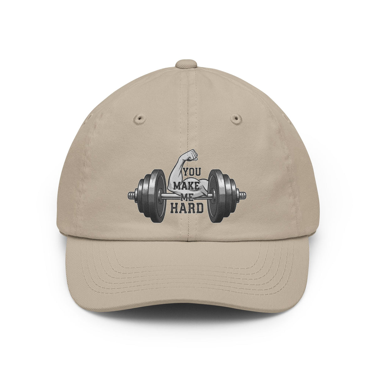 Color: Stone | You Make Me Hard | Dad Hat — AttitudeShirts