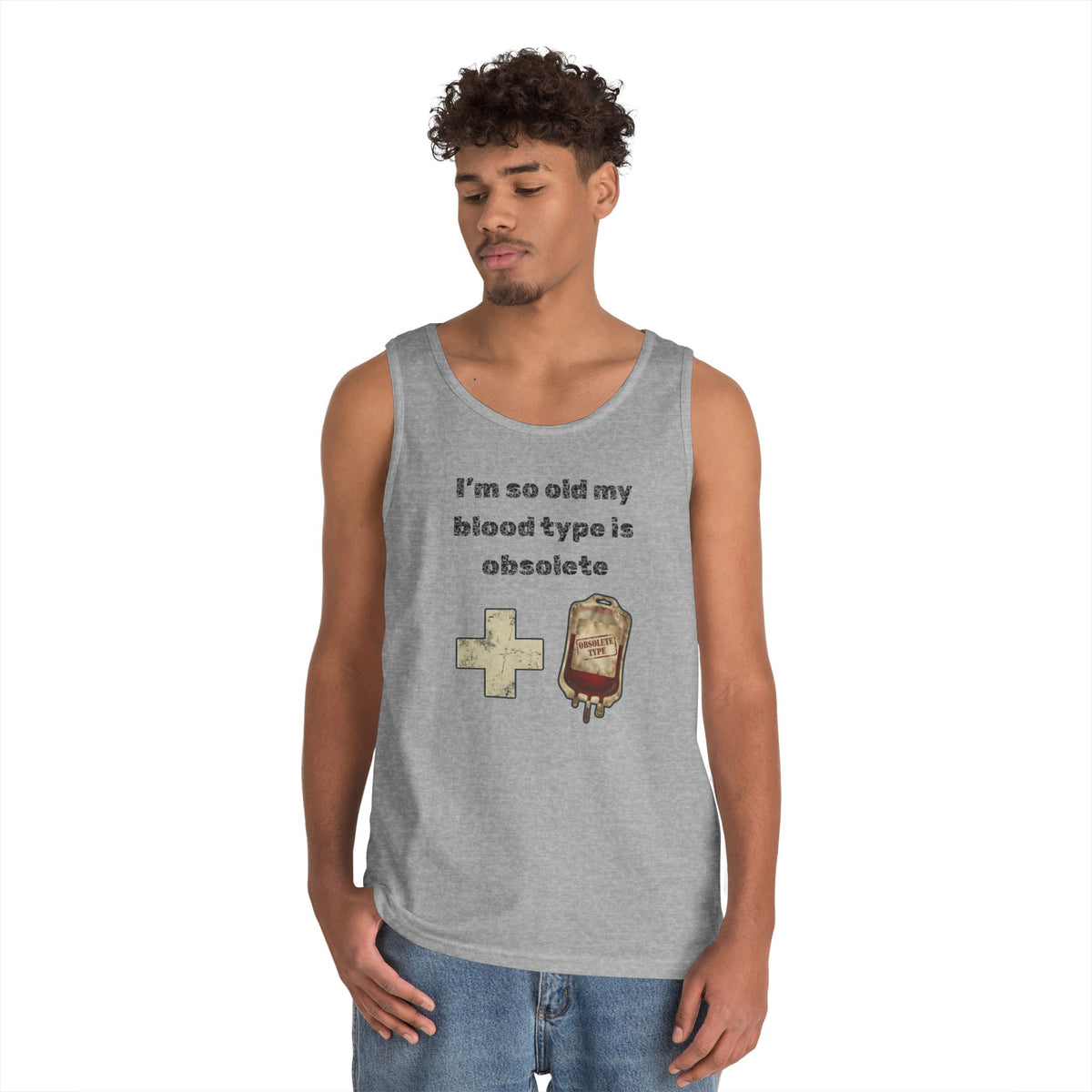 Color: Sport Grey | Blood Type Tank Top