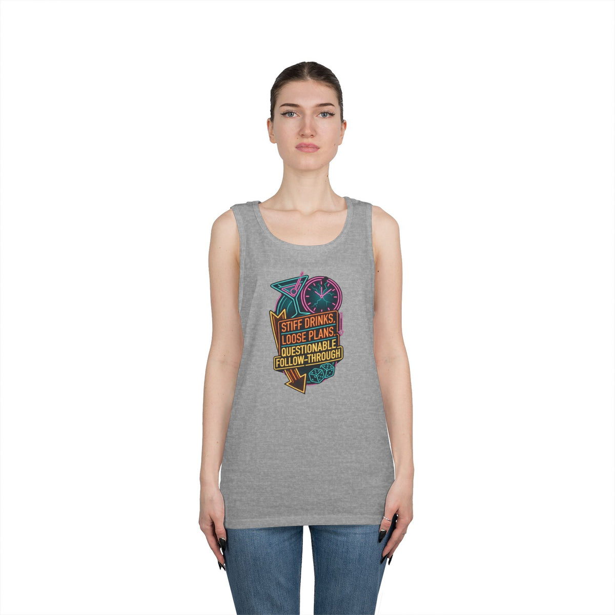 "Stiff Drinks Loose Plans" Tank Top