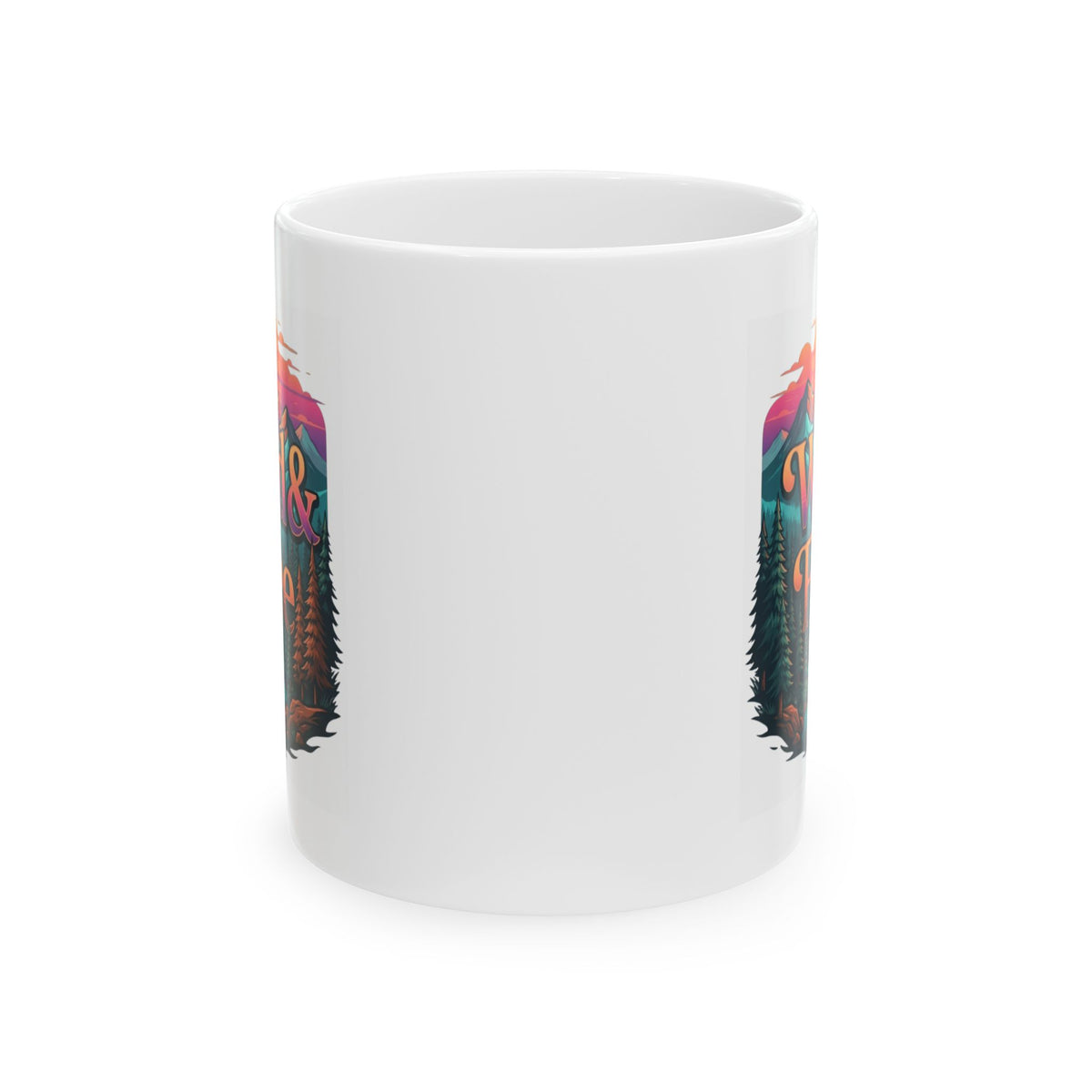 "Wild & Free" White Ceramic Mug