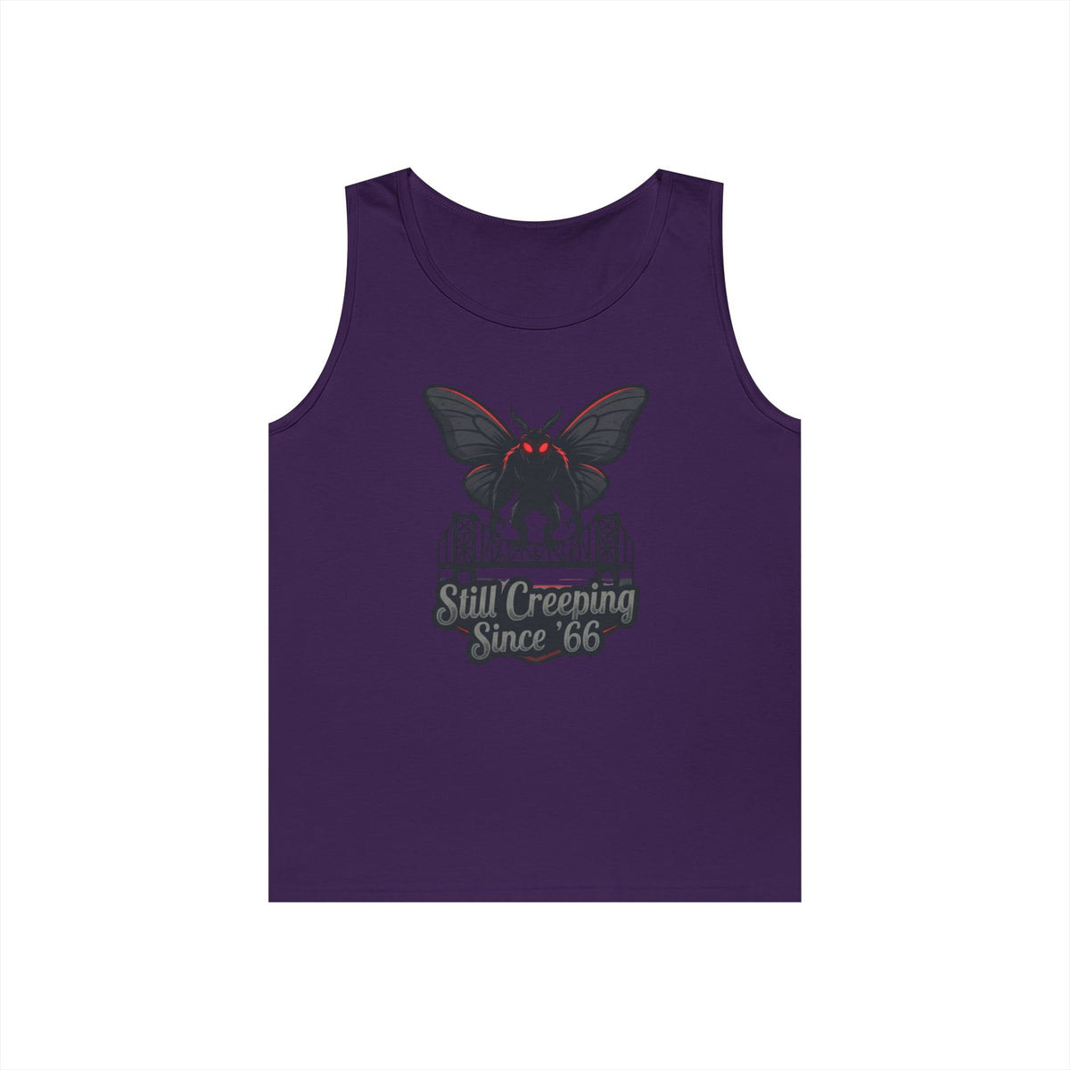 Color: Purple | Mothman (West Virginia, USA) Tank Top