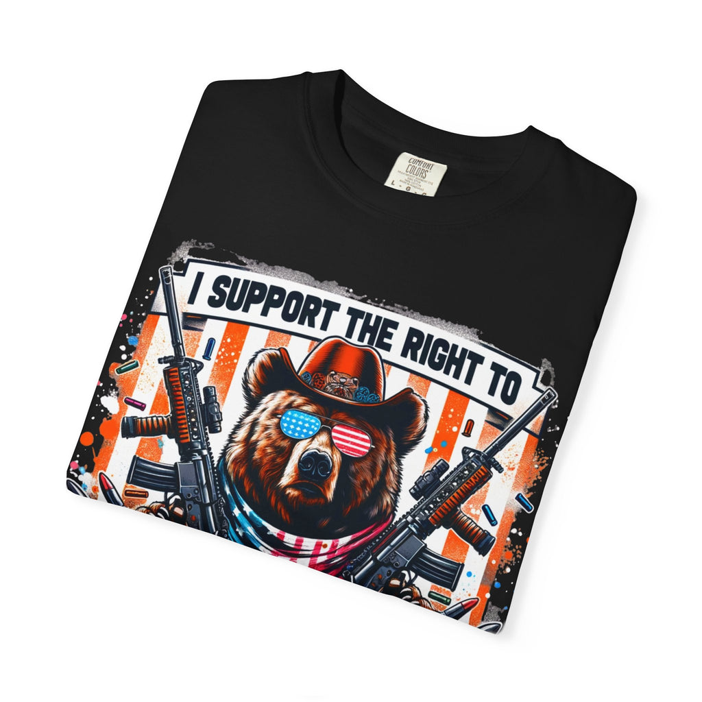 "The Right to Arm Bears" Unisex Garment-Dyed T-shirt