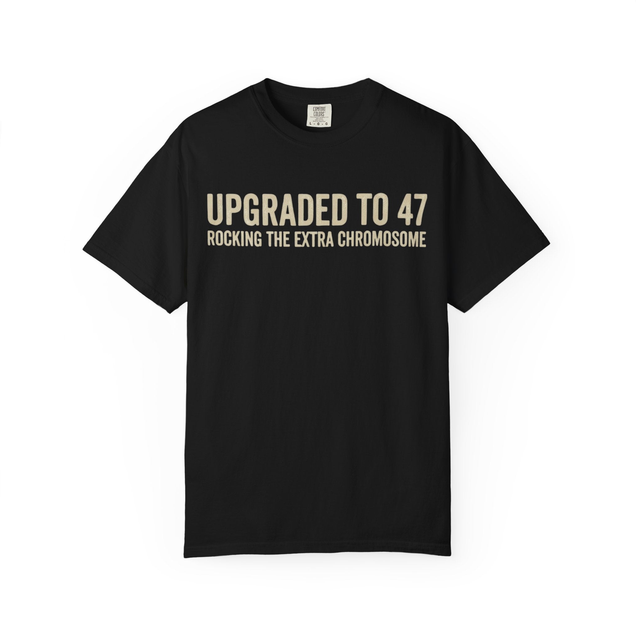 "47 Chromosomes" Unisex Garment-Dyed Tee