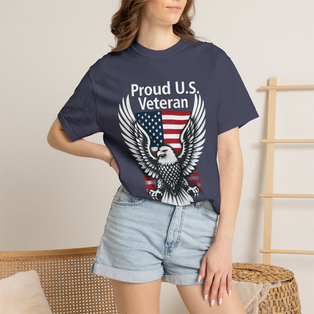 "Proud Veteran" Unisex Garment-Dyed T-shirt