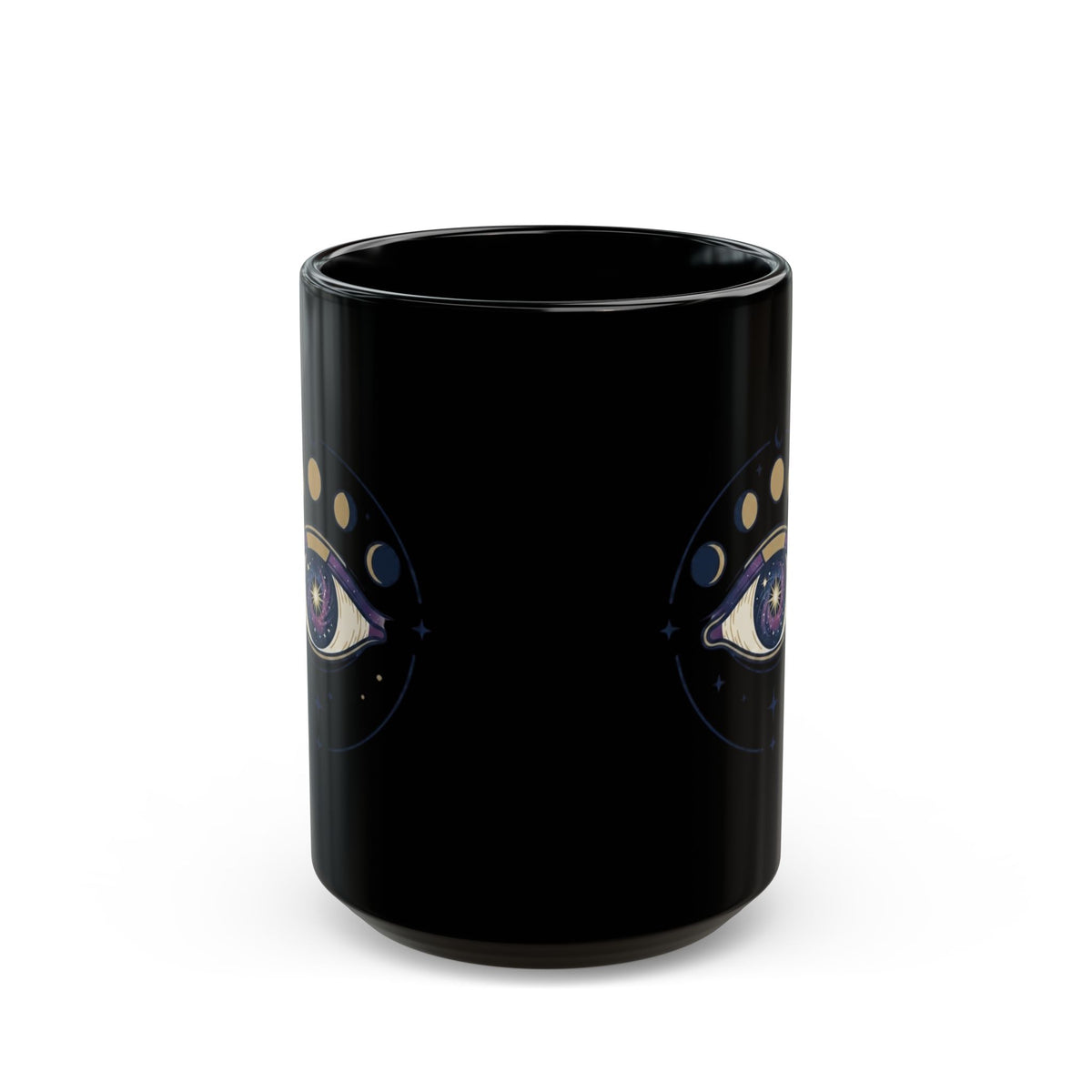 "Trust the Universe" Black Ceramic Mug — Graphic
