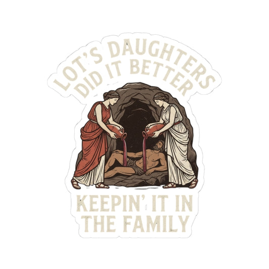"Good Book Series Lot's Daughters" Sticker — Main