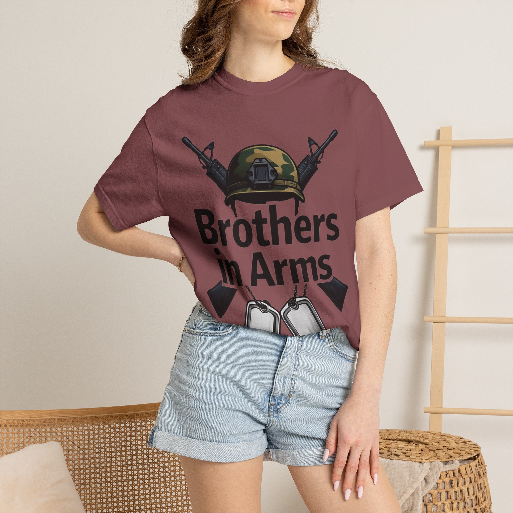 "Brothers in Arms" Unisex Garment-Dyed T-shirt