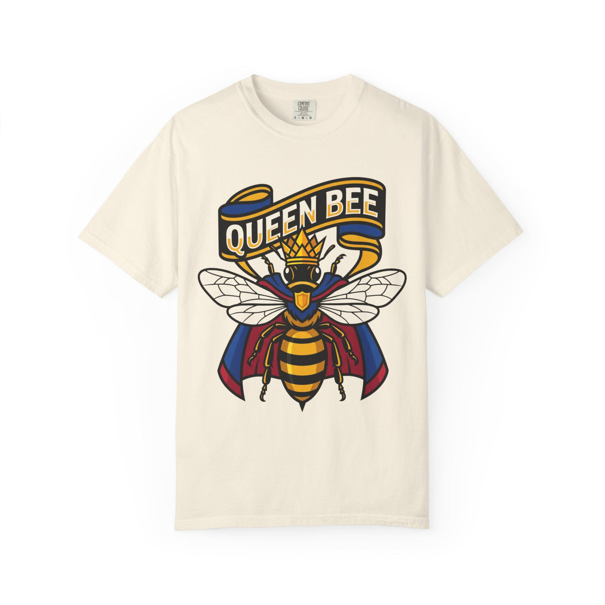 Color: Ivory | Queen Bee Unisex Garment-Dyed Tee