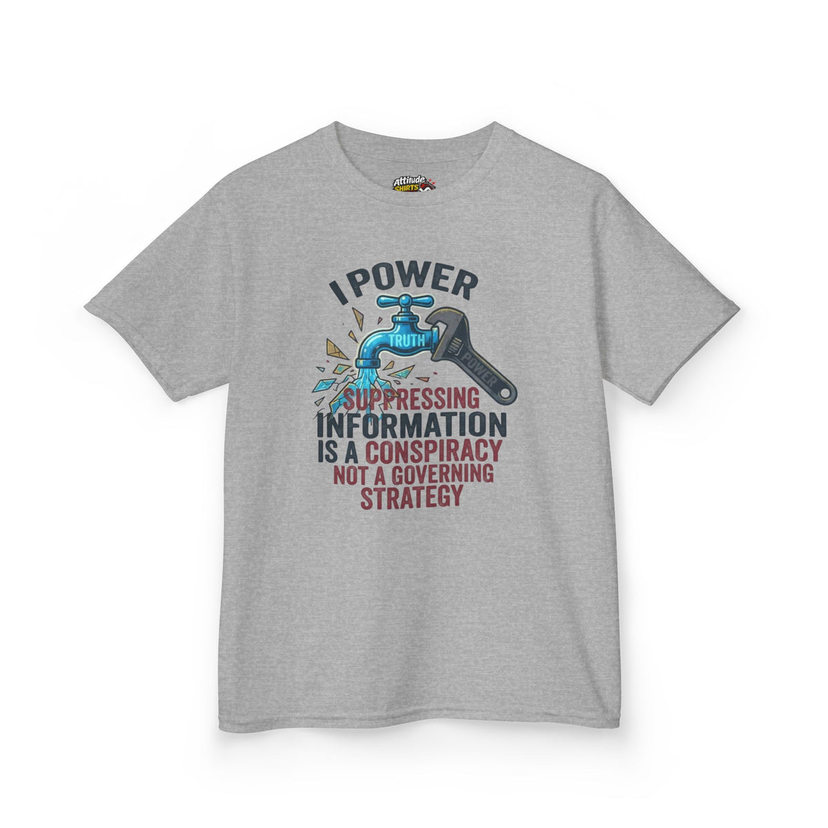 Color: Sport Grey | Protest Series - Let It Flow Kids Tee