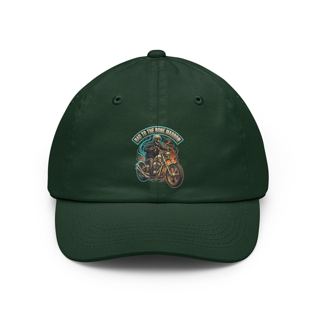Color: Forest Green | Bad to the Bone Marrow Dad Hat