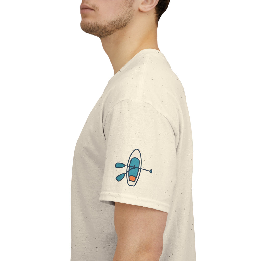 "Mountain Lake Paddle Board" Premium Graphic Tee