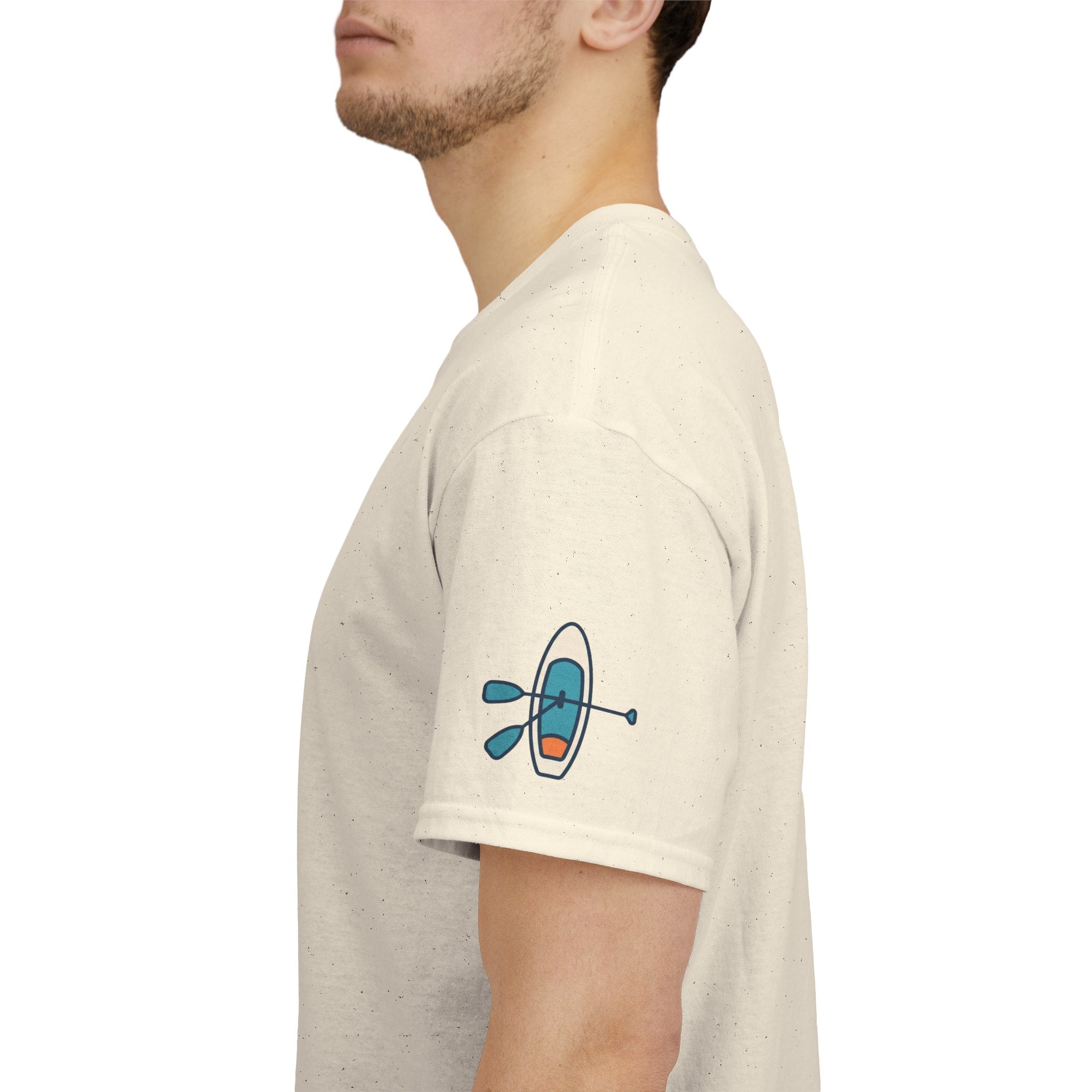 "Mountain Lake Paddle Board" Premium Graphic Tee