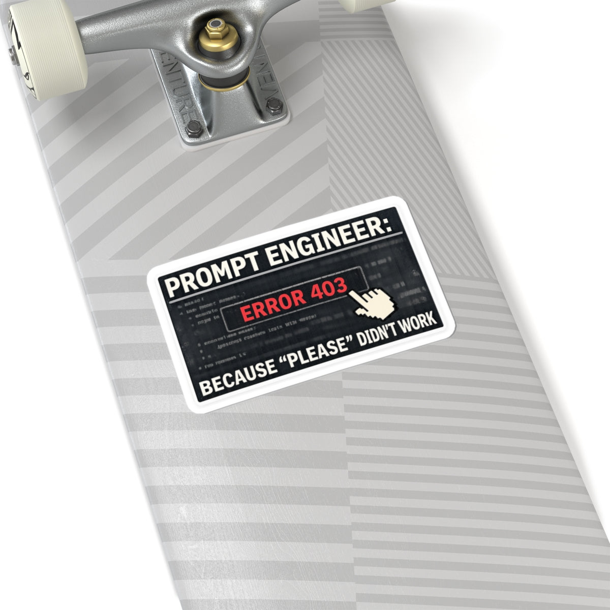 Politeness Failed. Try Fear™ | Kiss-Cut Sticker — AttitudeShirts