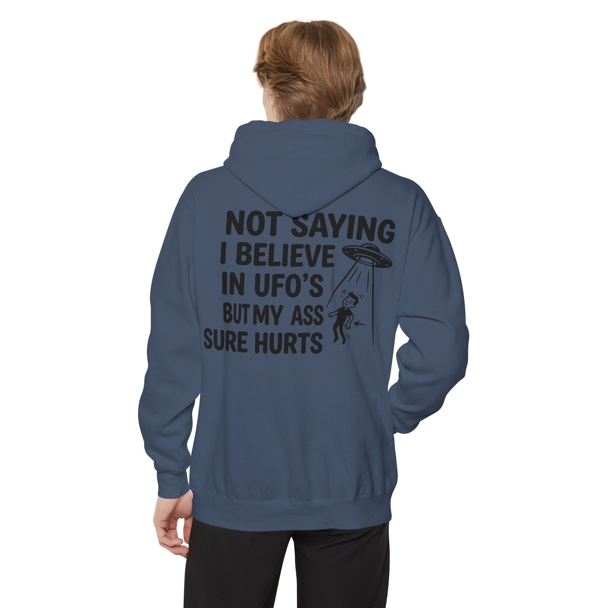 "UFO's" Garment-Dyed Hoodie