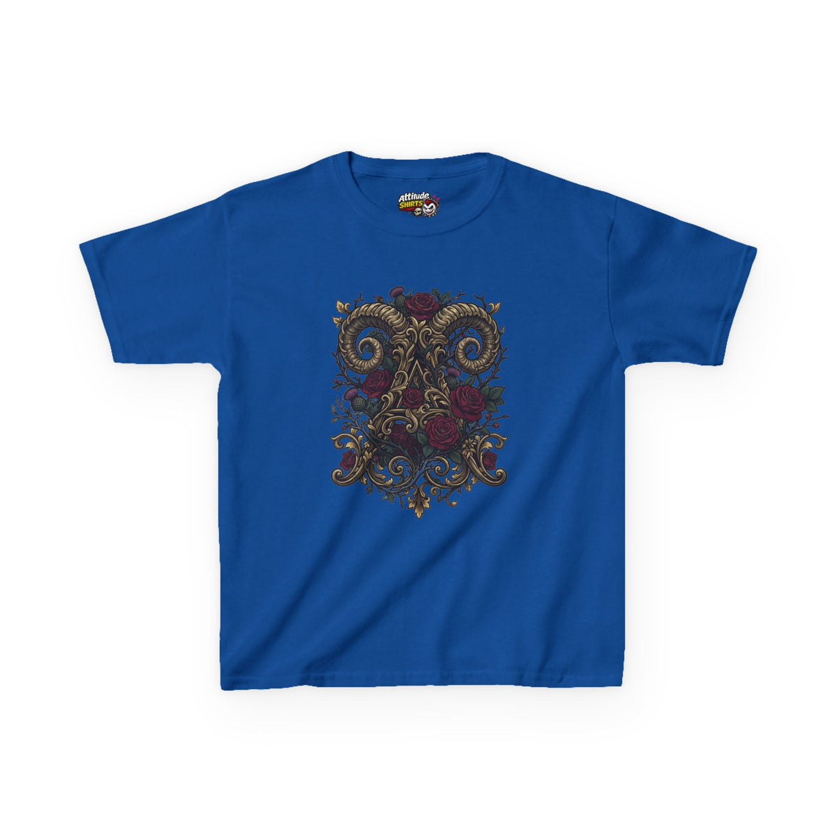 Floral Monogram Aries Kids Tee