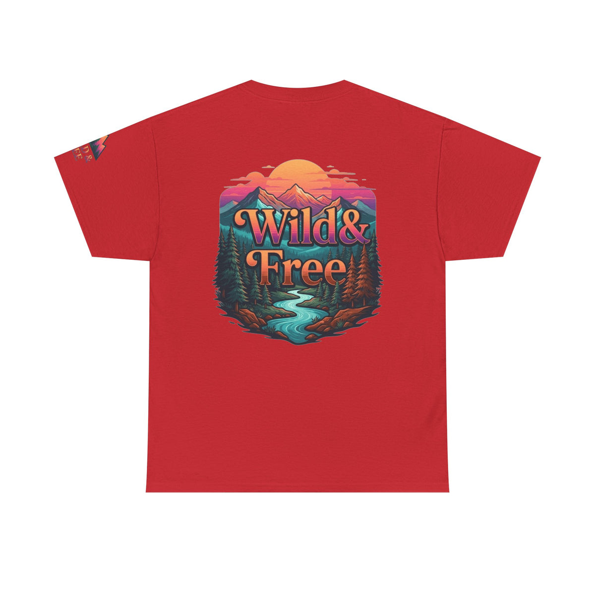Color: Red | Wild & Free Premium Graphic Tee